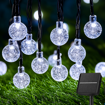 Уличная гирлянда Шарики 7 м, 50 LED, белый цвет