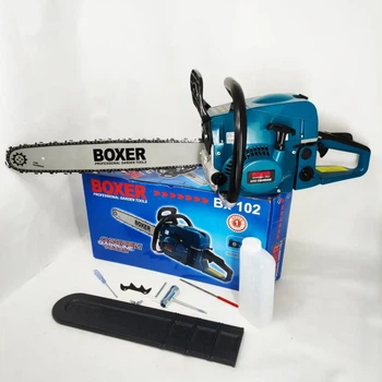 Бензопила BOXER BX-102 шина 2шт 45 см Бак 0,55 л Двигун 2-тактний 52 см³