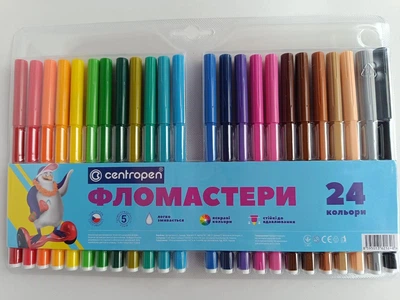 Фломастери 24 кольори Centropen, 7790-24