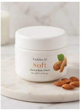 Зволожувальний крем для рук і тіла з мигдалевою олією "Soft", Farmasi, 150 ml