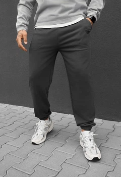 Мужские спортивные штаны Стаф темно-серые с логотипом Staff al logo dark gray XL (401604)