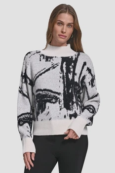 Светр DKNY 46(L) Чорний-білий (153888)
