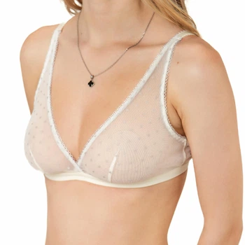 Бюстгальтер женский мягкая чашка из сеточки Felisiya Lingerie Айвори 2007-004г166 L