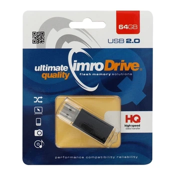 USB Flash Drive Imro 64GB USB2.0 Black (5902768015232)