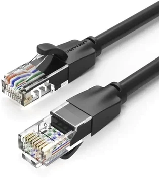 Патч-корд Vention CAT6 UTP Ethernet, rj-45 - rj-45, 8 жил, 0.5 м Black (IBEBD)