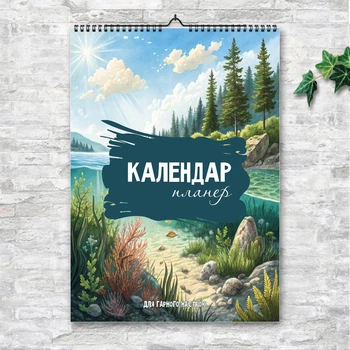 Планер-календарь 12 месяцев| Для хорошего настроения | настенный А3 | вертикальный ENTERSTORE (art. 260216)