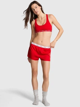 Пижамные шорты женские Victoria's Secret 705098509 S Красные (1161290953)