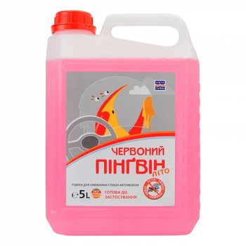 Літній омивач скла VERYLUBE Червоний Пінгвін 5 л