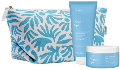 Набір для догляду за тілом Pupa Nordic Spa Kit пілінг для тіла 250 мл + гель для душу 300 мл + косметичка (8011607406647)