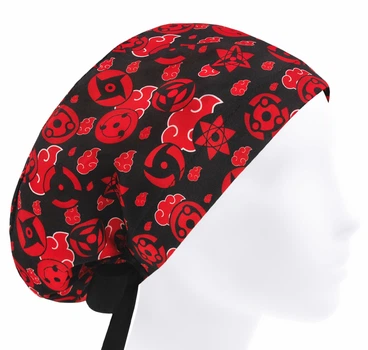 Медична шапочка жіноча HeadwearUniverse універсальна принт Аніме Шарінган