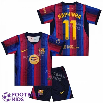 Футбольная форма для детей Barcelona RAPHINHA 11 Барселона 2026-2027 Home 155-165 см (set4782-138635-4)