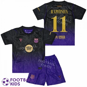 Футбольная форма для детей Barcelona RAPHINHA 11 FC Barcelona x Kobe Bryant 2027 Away 115-125 см (set4897-138711-4)