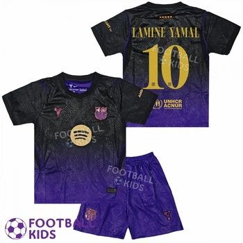 Футбольна форма для дітей Barcelona LAMINE YAMAL 10 FC Barcelona x Kobe Bryant 2027 Away 145-155 см (set4897-138707-4)