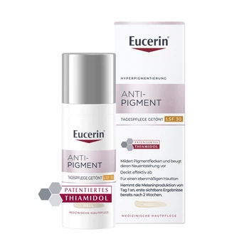 Крем для обличчя Eucerin Anti-Pigment SPF30 денний депігментуючий з тонуючим ефектом відтінок світлий 98352 50 мл