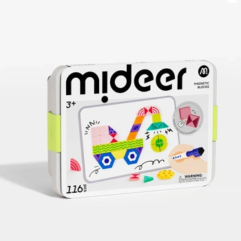 Магнитные художественные геометрические блоки Mideer toys MD1693