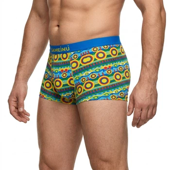 Мужские трусы BaMeiNu BP-0597 2XL боксеры голубой абстракция