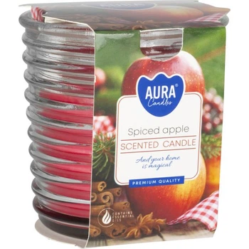 Свеча ароматичная Aura (Bispol) Пряное яблоко (27693)