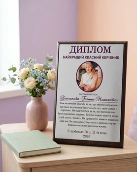 Постер Лучший классный руководитель 20х28,5 см