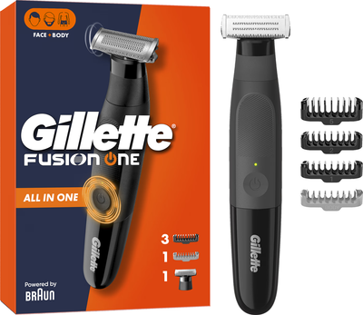 Водонепроницаемый триммер (электробритва) Gillette Fusion One Hybrid для лица и тела