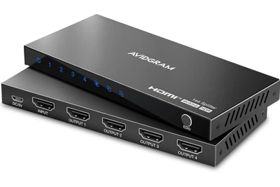 HDMI сплиттер AVIDGRAM AG2SP14Y 1×4 4K 60Hz на 4 экрана