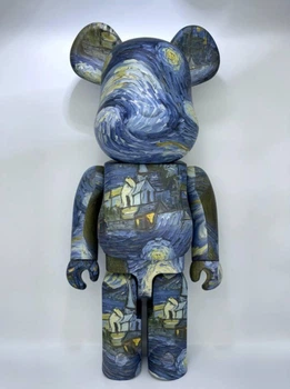 Статуетка Bearbrick Vincent Van Gogh «The Starry Night» 1000% без коробки 70 см