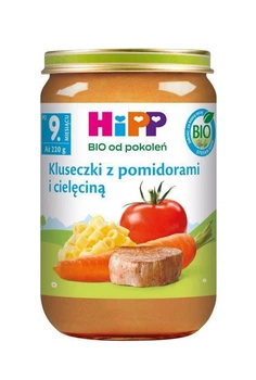 Дитяче пюре HiPP BIO Макарони з томатами та телятиною від 9 місяців 220 г