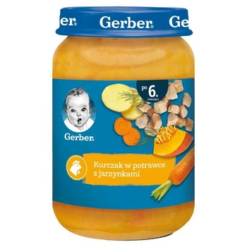Дитяче пюре Gerber Курка з овочами від 6 місяців 190 г