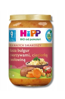 Дитяче пюре HiPP BIO Булгур з овочами, нутом та яловичиною від 9 місяців 220 г