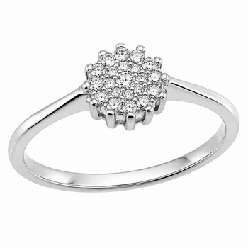 Каблучка срібна фантазія з фіанітами Silver Style 17 р. (11361.10 sku:2300103722686)