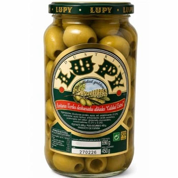 Оливки зелені LUPY без кісточок - 950 g