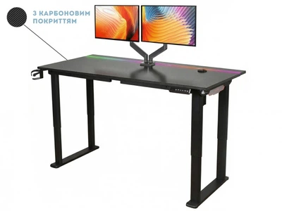 Стол с электрорегулировкой высоты с подсветкой Двухмоторный Flexi Tech 160x75 см 27895