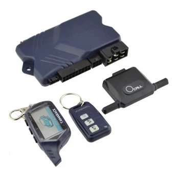 Автосигнализация CAR ALARM 2 WAY B9 5850 с двухсторонней связью автозапуском двигателя и датчиком удара для авто 12В охранная система для машины с LCD брелоком и дистанционным управлением