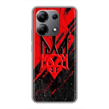 Чохли УПА (Червоно-Чорний) на Xiaomi Redmi Note 13 (4G) Герб в кольорах УПА