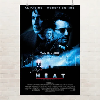 Постер Схватка, Heat (1995), культовое кино, боевик, A3 42×28 см (id7344)