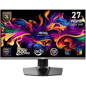 Монітор MSI 26.5' MAG 272QP QD-OLED X50 Black 500Hz