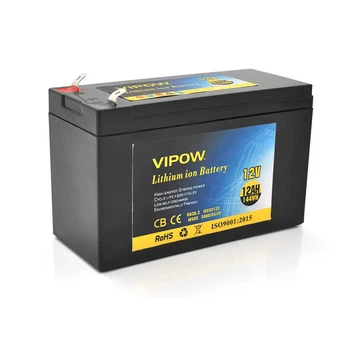 Акумуляторна батарея літієва Vipow 12 V 12Ah з елементами Li-ion 18650 з вбудованою ВМS платою (3S6P)