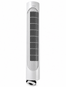 Вентилятор колонный SilverCrest Turmventilator, 75 Вт, 3 скорости, белый - работает, повреждена основа