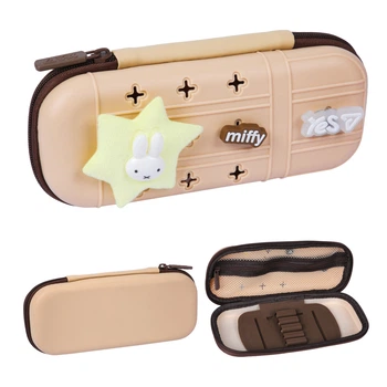Пенал твердый с силиконовой панелью YES PHS-4 Miffy Bunny 533837 6х9.5х23 см
