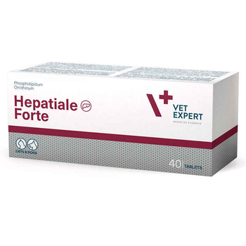 Добавка для собак і котів VetExpert Hepatiale Forte 40 таблеток для підтримки печінки (208957)