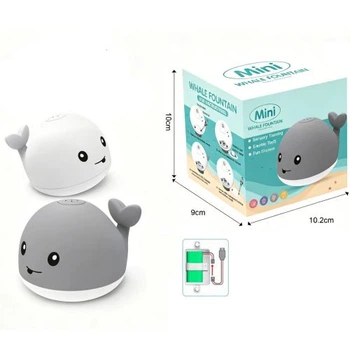 Игрушка для ванной Кит MIC с фонтаном USB 10x9x10 см Разноцветный - интерактивный аксессуар для купания малышей