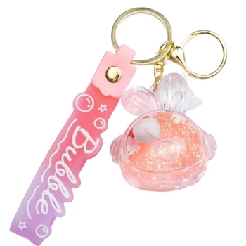 Детский брелок Bubble 5×5.5 (см) для ключей, на сумку и рюкзак Розовый HP-55-32P