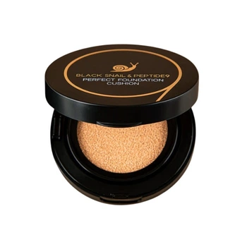 Кушон для обличчя Farmstay Black Snail & Peptide 9 Perfect Foundation Cushion №25 Sand Beige 15 г