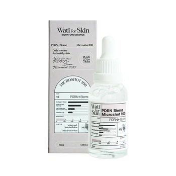 Эссенция WATI FOR SKIN для лица PDRN + Biome Essence Micro Spicule 100 балансирующая с пробиотиками 30мл