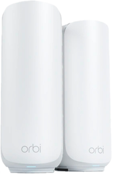 Mesh-система NETGEAR Orbi RBE372 2-Pack BE5000 Wi-Fi 7, біла