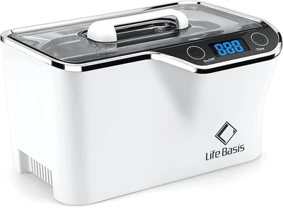Професійний ультразвуковий очищувач ювелірних виробів LifeBasis 600 мл (20 унцій), білий