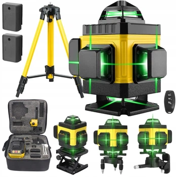 Poziomica laserowa 4D Extralink EX.28150 zielona wiązka ze statywem i akcesoriami (5907207228150)
