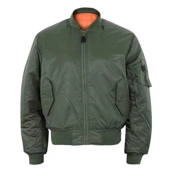 Куртка-бомбер льотна Mil-Tec MA1 , Olive/Orange, L