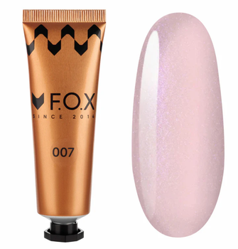 Полигель F.O.X Poly gel Nano 007 нюд с мелким шиммером 30 мл