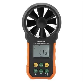 Анемометр PeakMeter PM6252A (0,40-30,00 м/с) с функцией измерения объёмного расхода воздуха 99990 м3/м