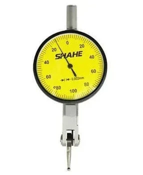 Индикатор рычажно-зубчатый Shahe 5313-02 (0–02 мм; ц.п. 0.002 мм) - для измерения биттей и отклонений формы